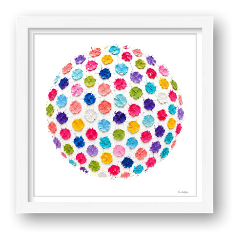 Abstract Golf Art. Contemporary Impasto. Confetti.