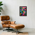 The Fairway Home. Golf Art. Pink Collection — A4 (21×30cm, 8×12") Black Frame
