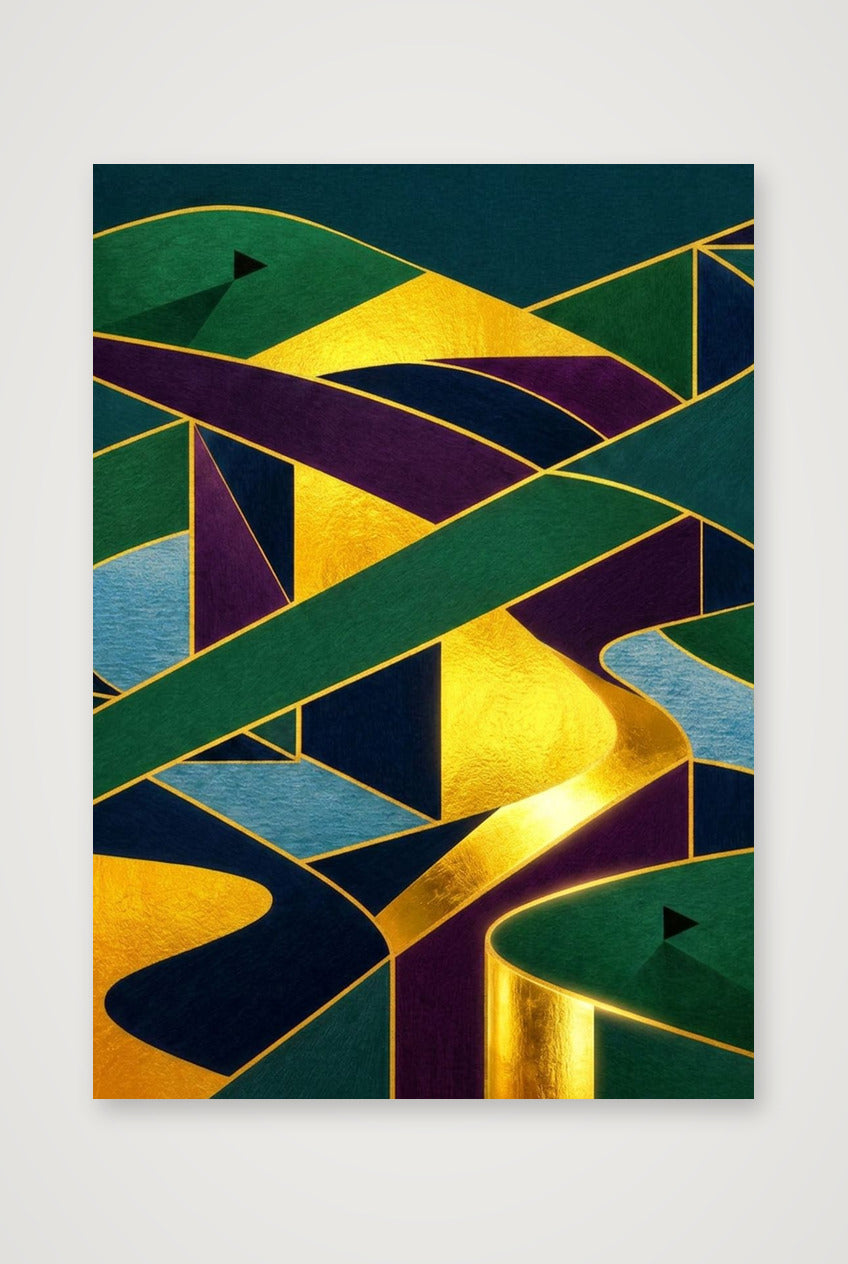 The Fairway Home. Golf Art. Green Collection — A4 (21×30cm, 8×12") Print only