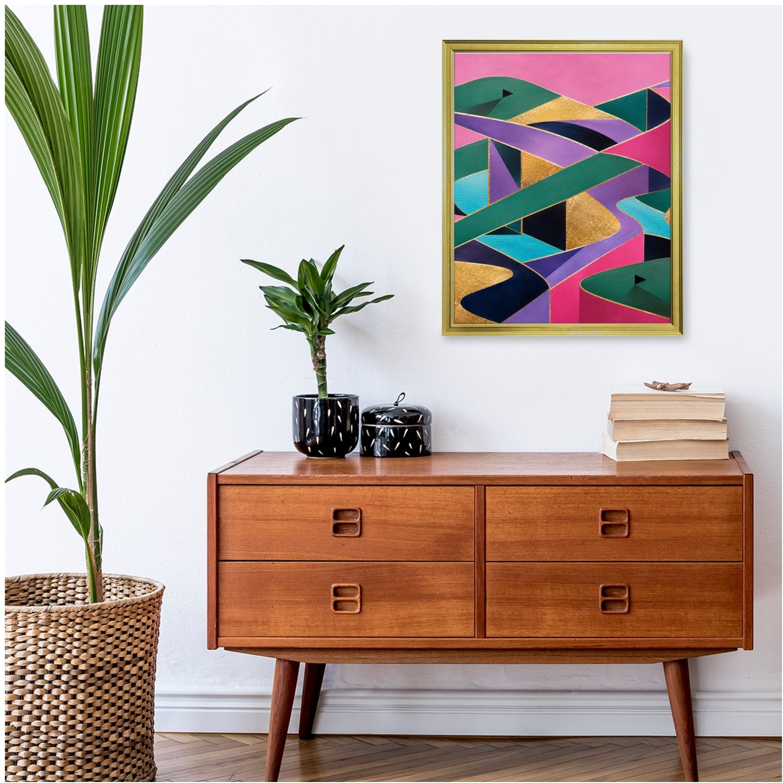 Premium Limited Edition Gold Framed "Fairway Home" Golf Art