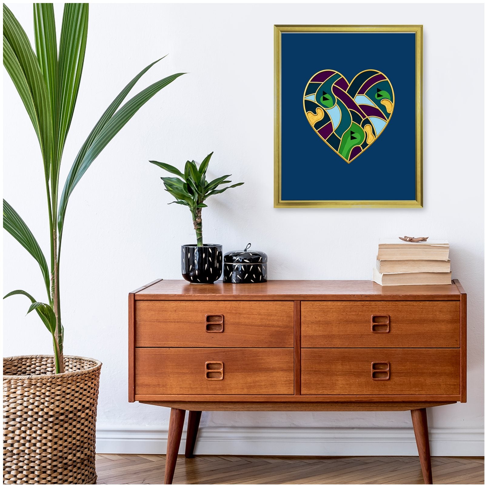 Premium Limited Edition Gold Framed "Love The Game" Abstract Golf Art