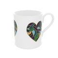 Bone China Abstract Golf Art Heart Mug