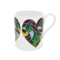 Bone China Abstract Golf Art Heart Mug
