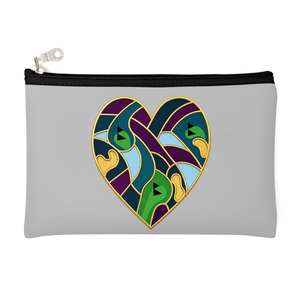 Zip Top "Love The Game" Abstract Golf Art Purse
