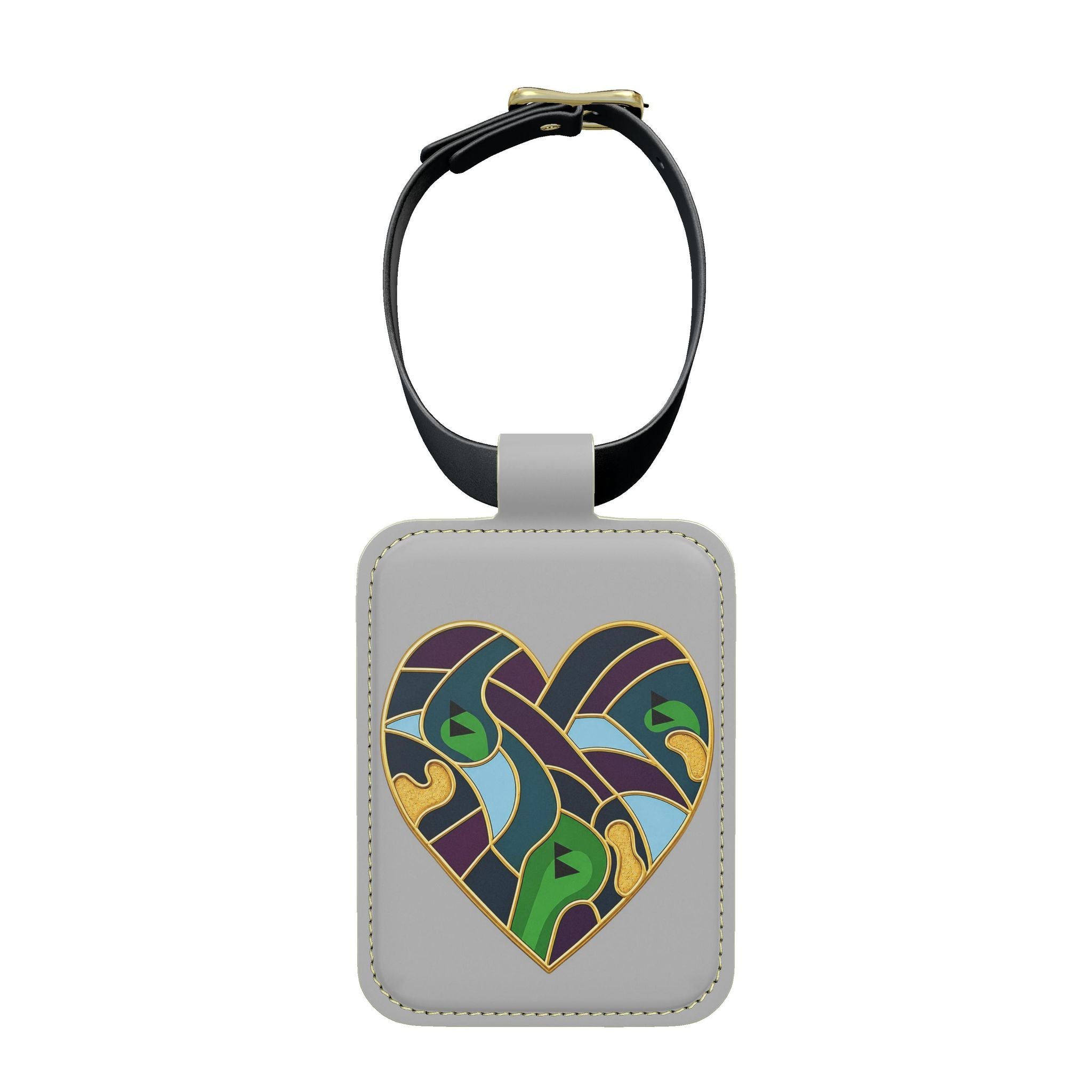 Luxury "Love The Game" Golf Art Luggage Tag
