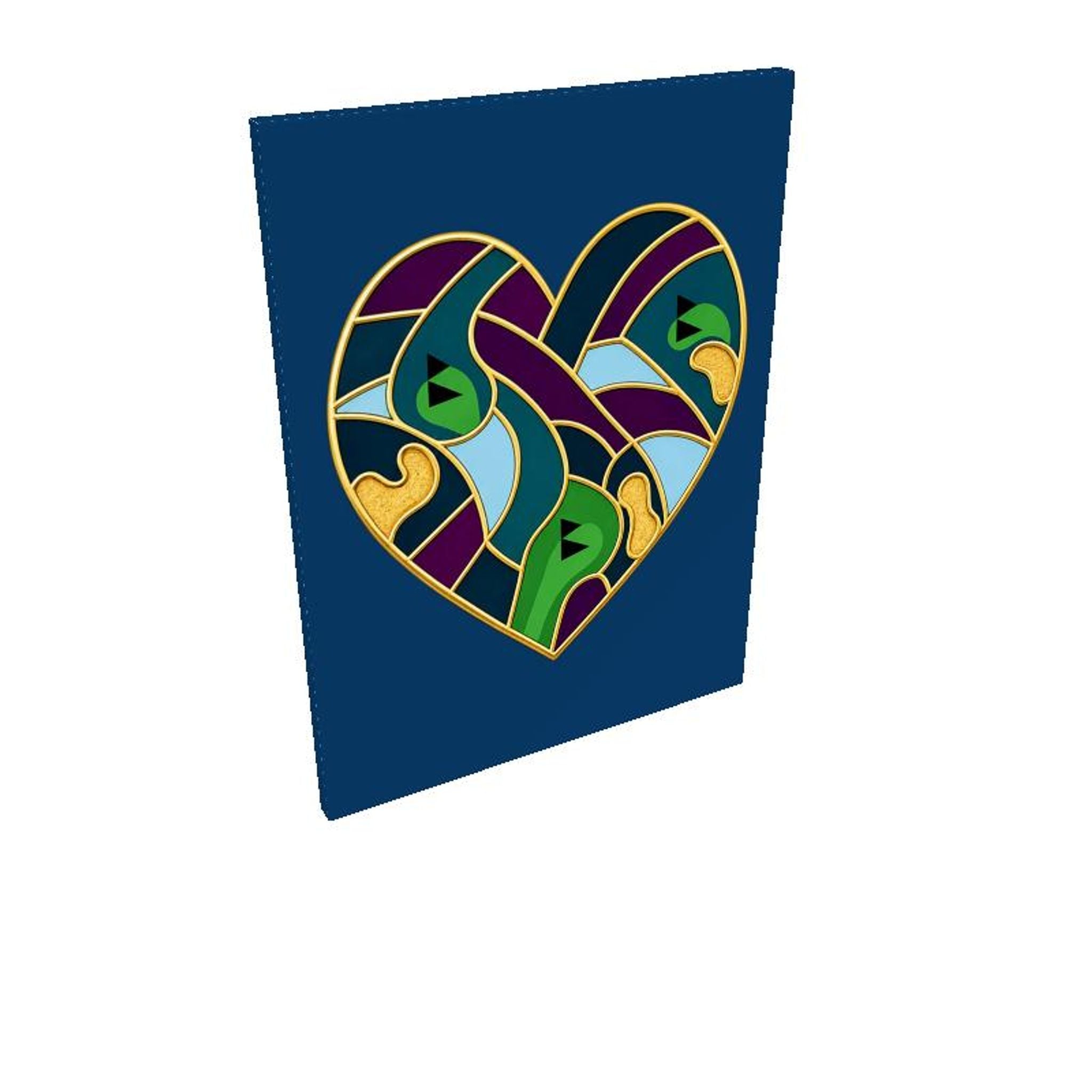 Canvas "Love The Game" Abstract Golf Art