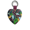 Leather "Love The Game"  Keyring