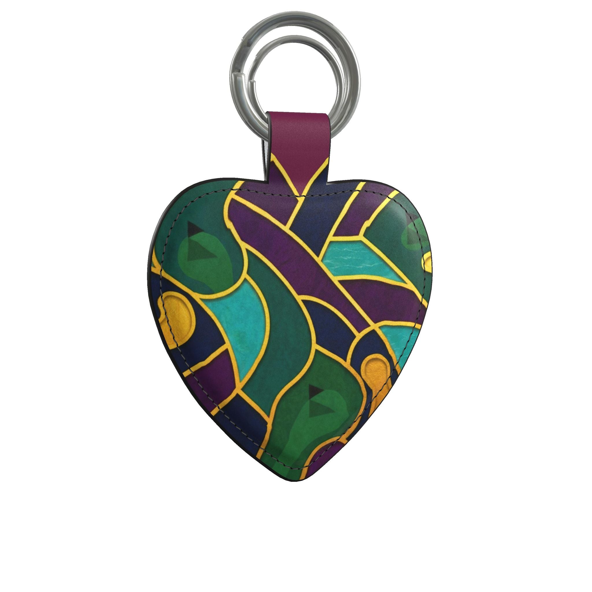 Leather "Love The Game"  Keyring