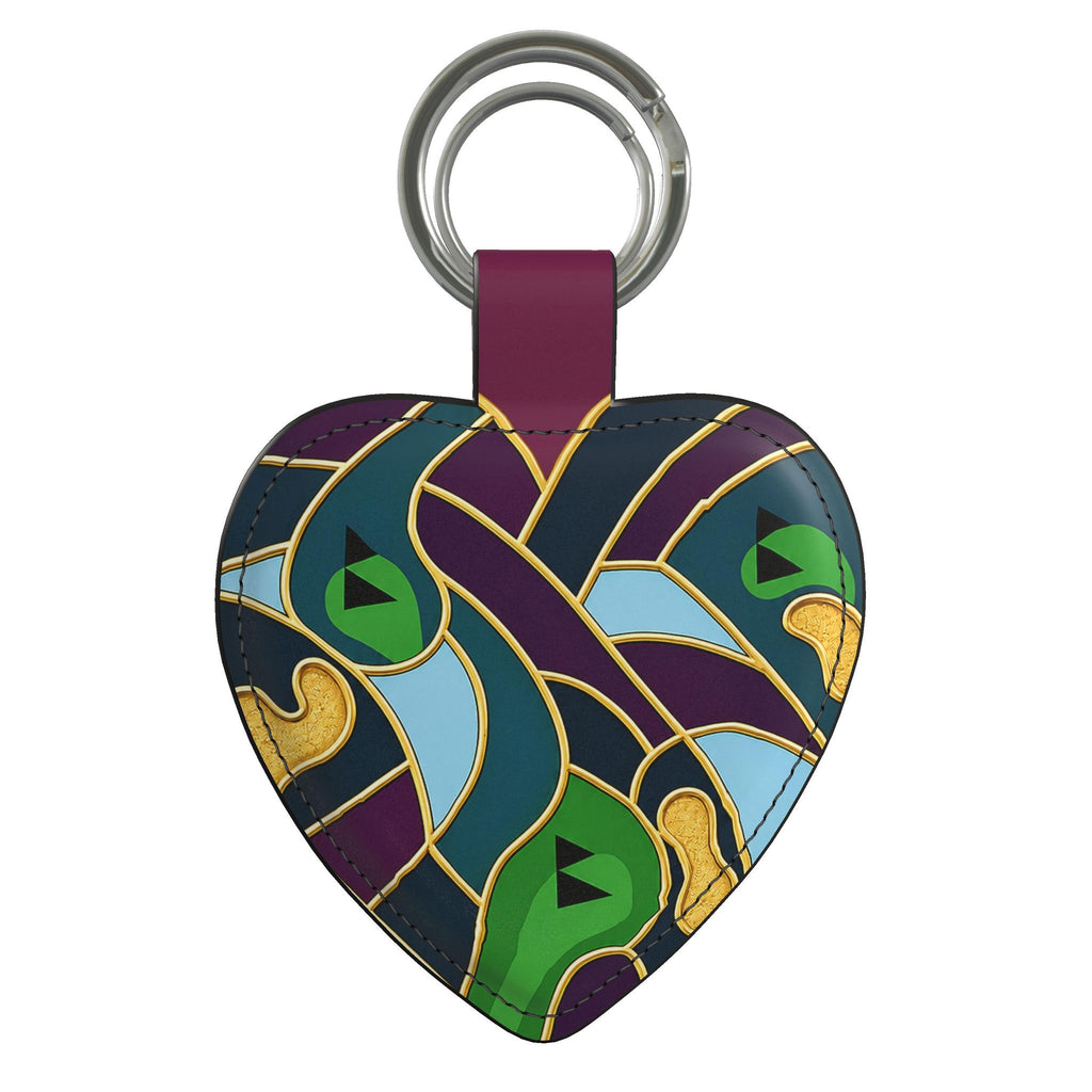 Leather "Love The Game"  Keyring