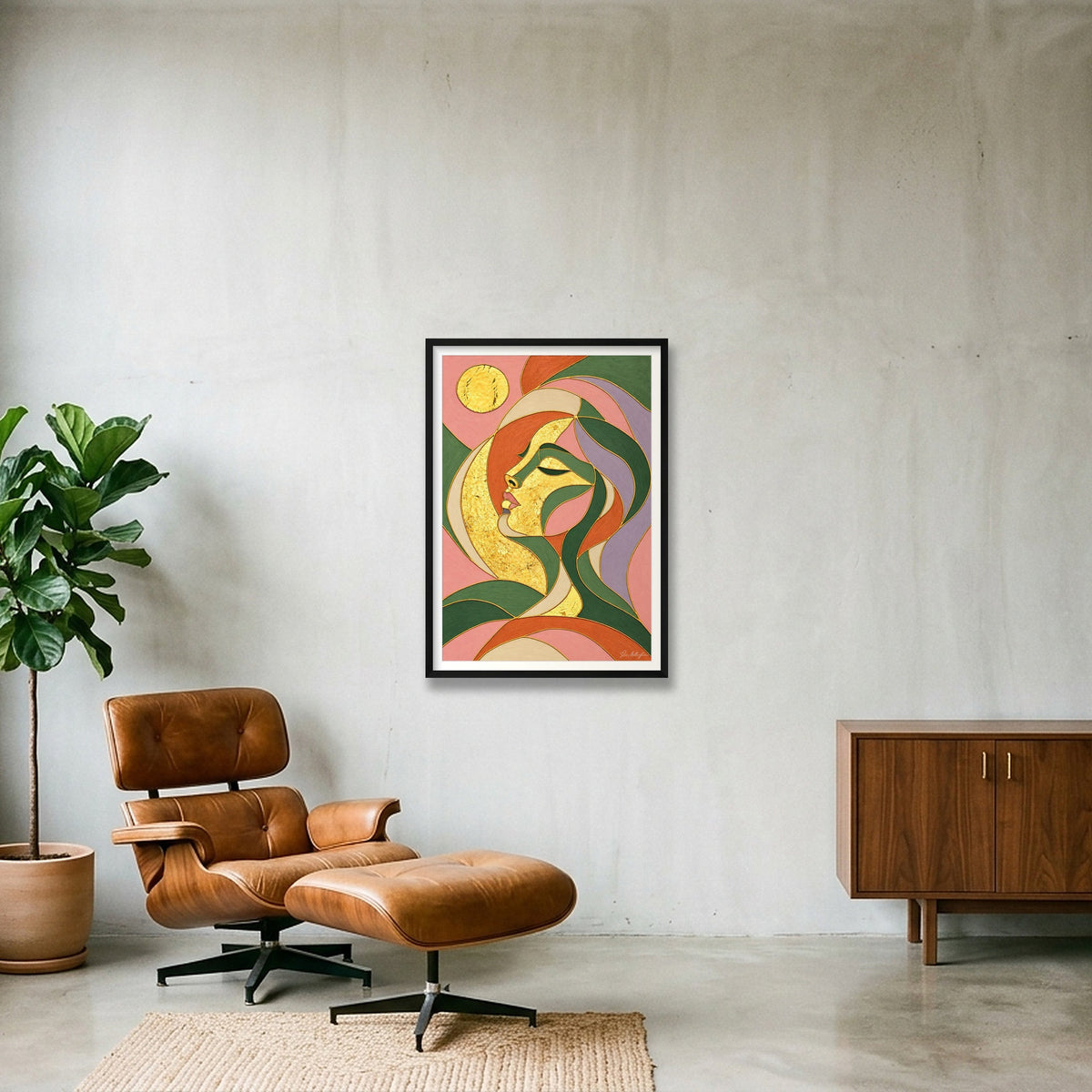 Refection: Stillness — 59×84cm, 23×33" Black Frame