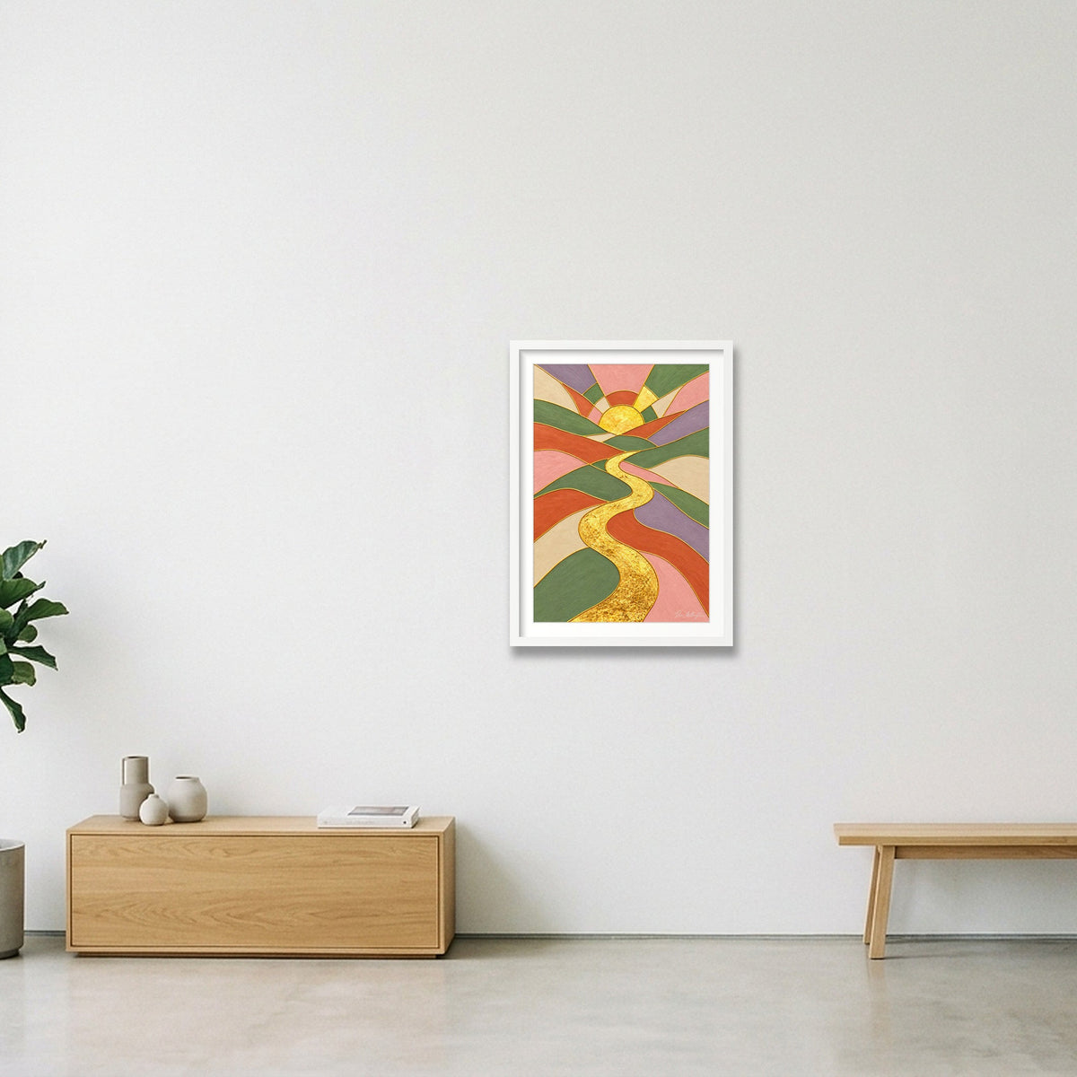 Reflection: New Dawn — 42×59cm, 17×23" White Frame