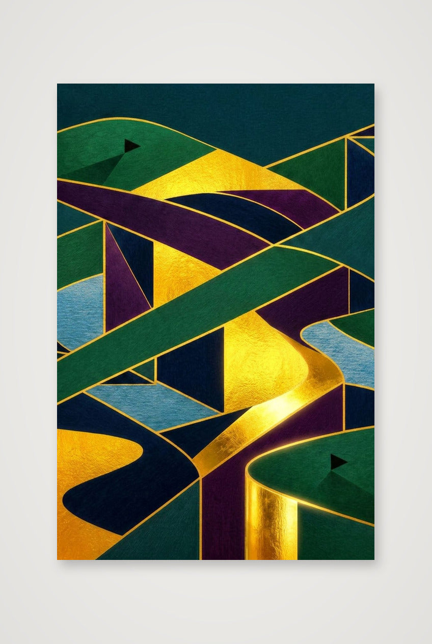 The Fairway Home. Golf Art. Green Collection — 40×60cm, 16×24" Print only