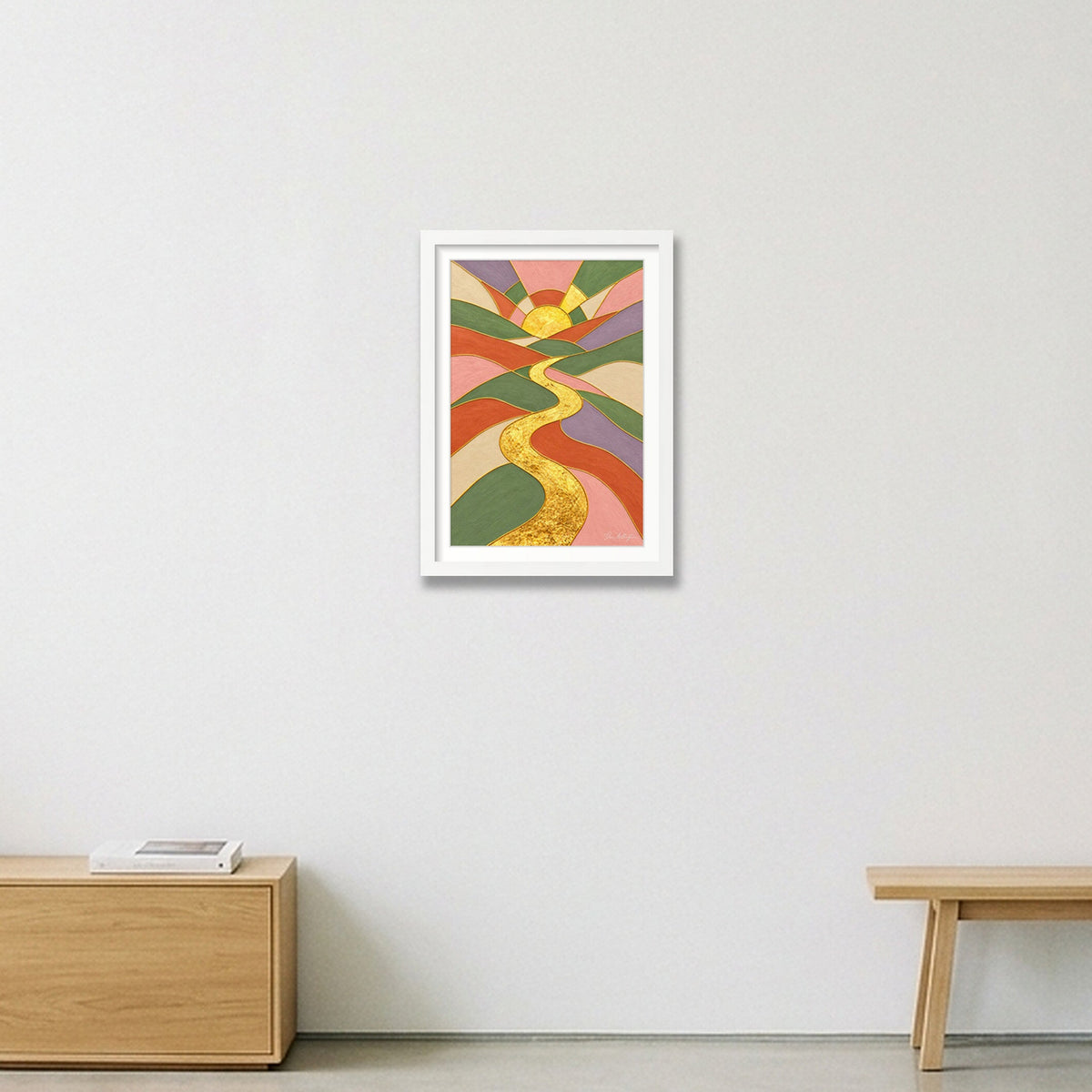 Reflection: New Dawn — A3 (30×42cm, 12×17") White Frame