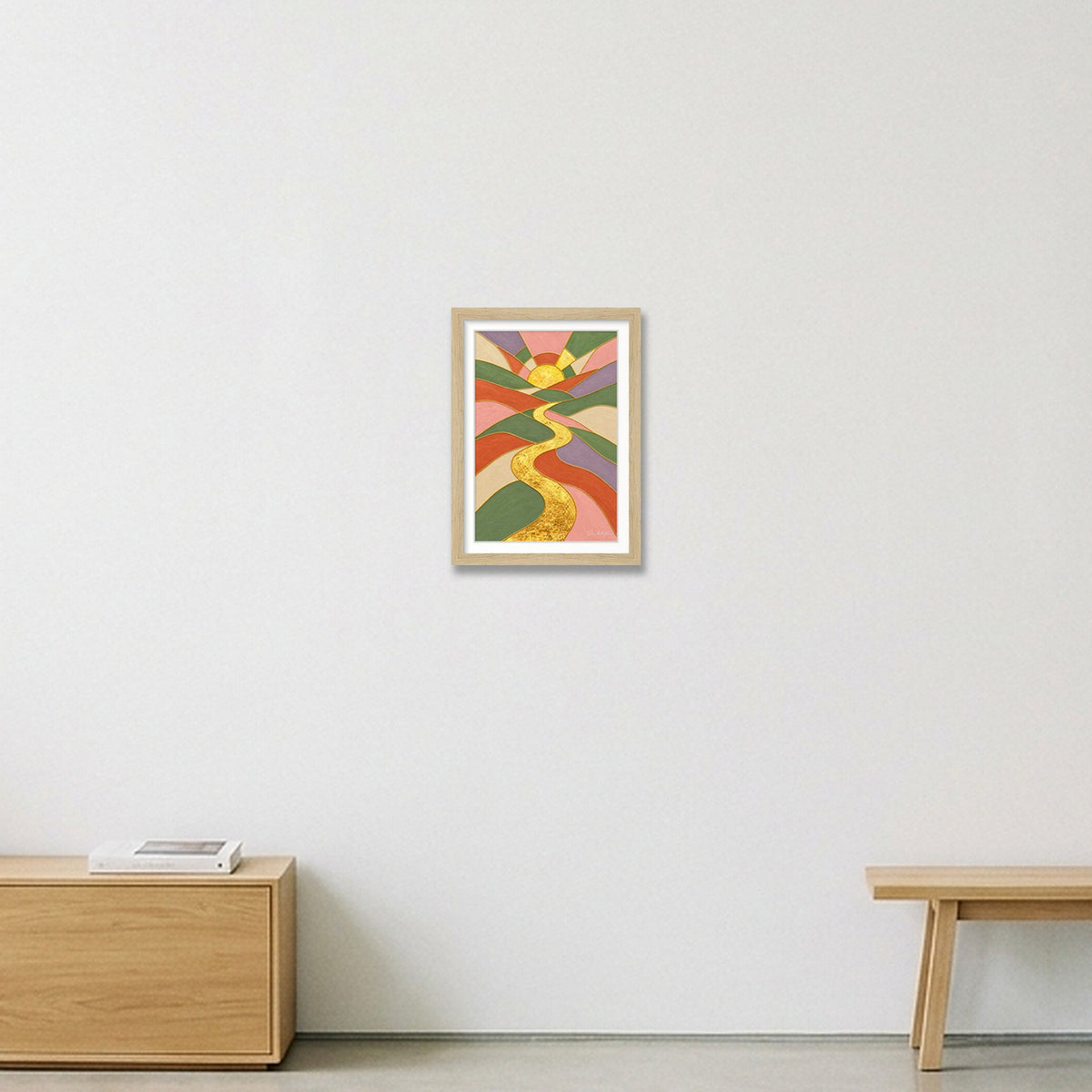Reflection: New Dawn — A4 (21×30cm, 8×12") Oak Frame