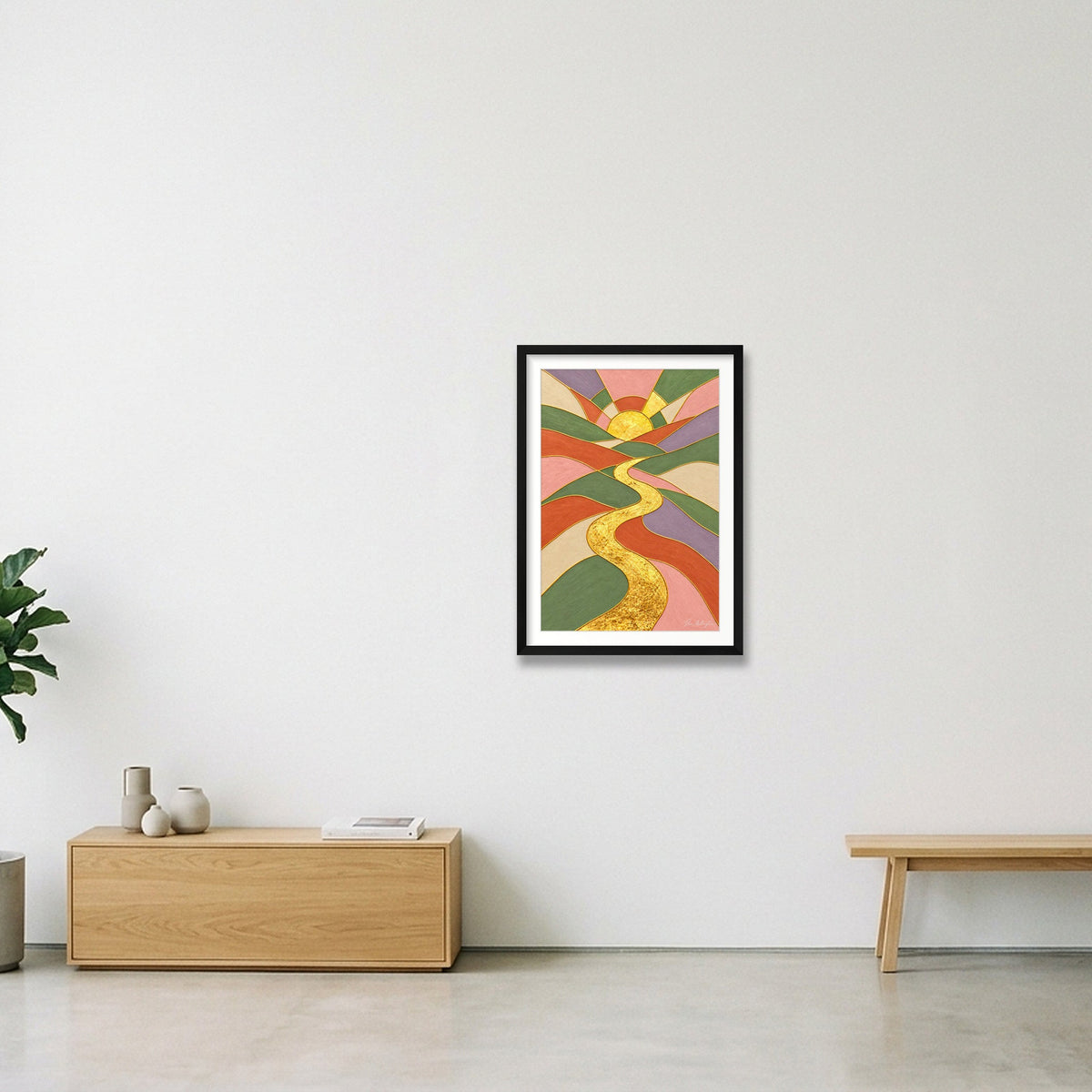 Reflection: New Dawn — 42×59cm, 17×23" Black Frame