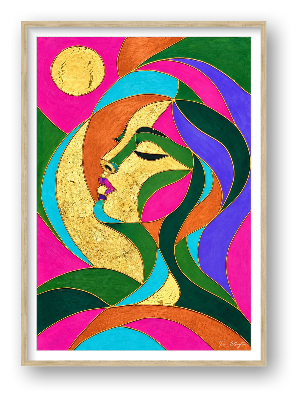 Expressive Reflection: Stillness — framed