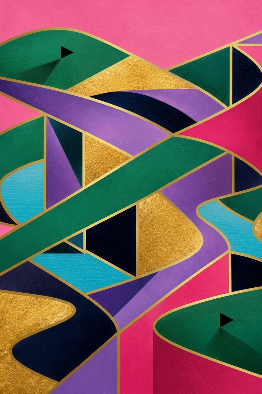 The Fairway Home. Golf Art. Pink Collection